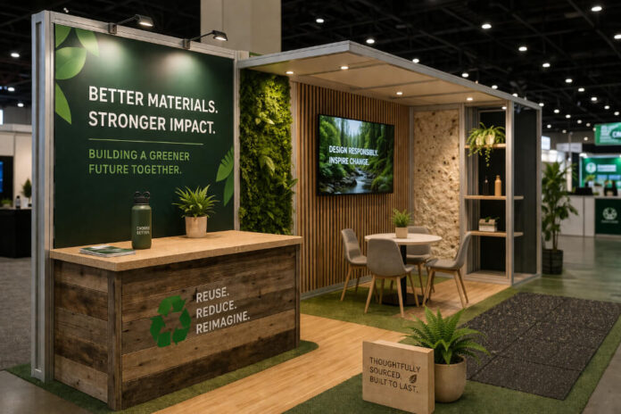 Green on the Floor: Top 7 Eco-Friendly Materials for Custom Trade Show Exhibits